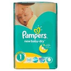Babystore24.nl - Pampers New Baby Dry 43 stuks nummer 1